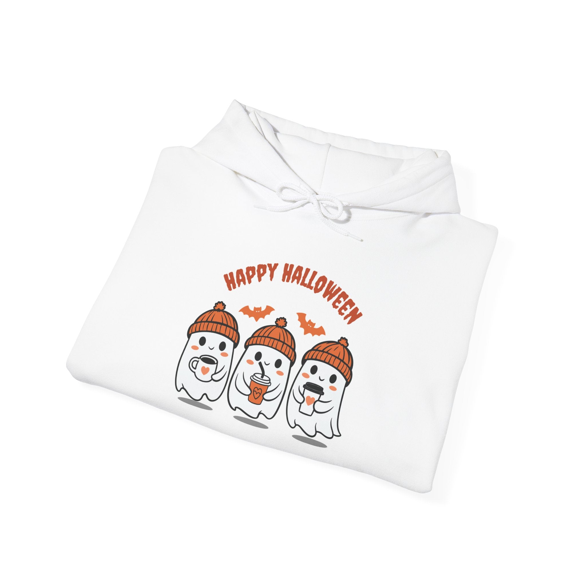 Halloween Ghosts Hoodie, Cozy Unisex Sweatshirt for Fall, Spooky Celebration, Gift for Halloween Lovers, Autumn Style