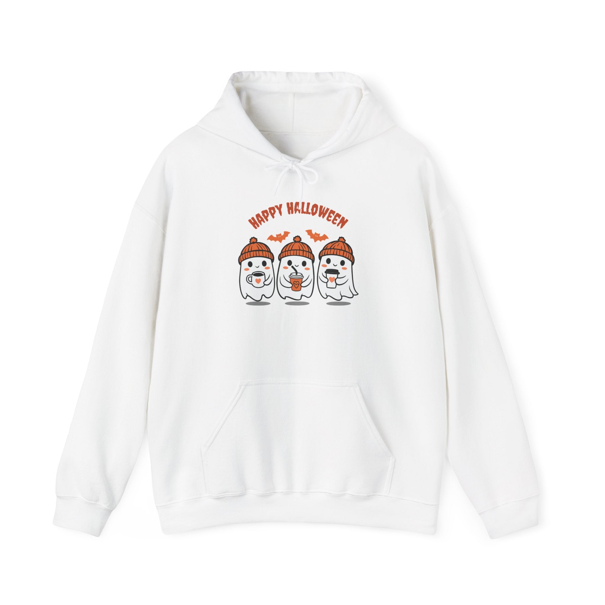 Halloween Ghosts Hoodie, Cozy Unisex Sweatshirt for Fall, Spooky Celebration, Gift for Halloween Lovers, Autumn Style
